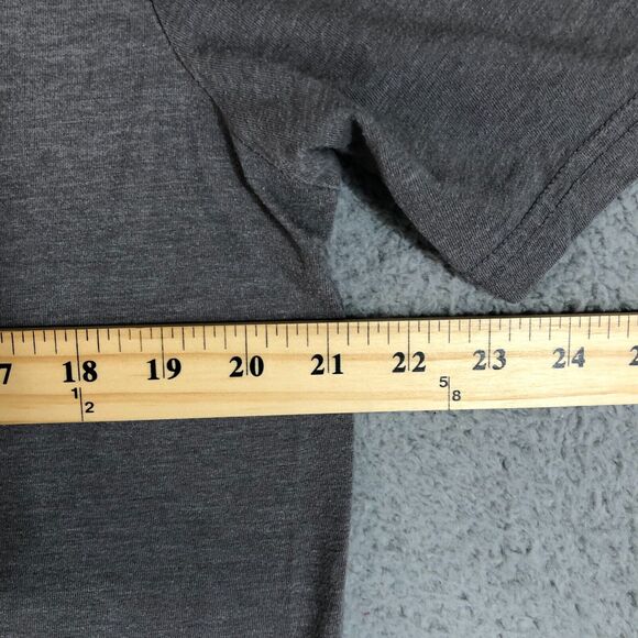 Hurley Shirt Mens Large Gray Solid Preppy Dad Golf Polo Normcore Pocket Logo - Picture 8 of 9